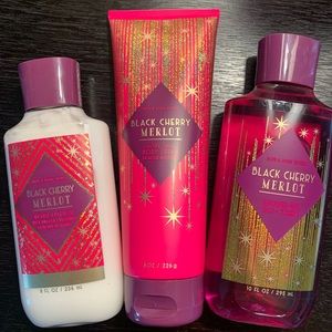 Bath and Body Works black cherry merlot set
